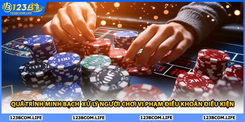 Quá trình minh bạch xử lý người chơi vi phạm điều khoản điều kiện